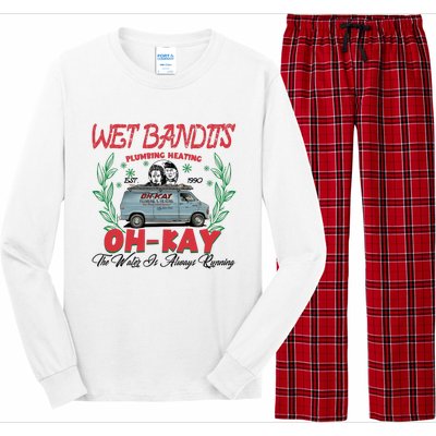 Wet Bandits Plumbing Heating Est 1990 Oh Kay Horror Character Long Sleeve Pajama Set