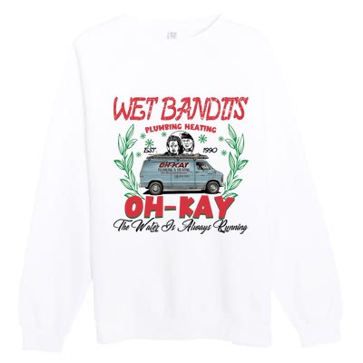 Wet Bandits Plumbing Heating Est 1990 Oh Kay Horror Character Premium Crewneck Sweatshirt