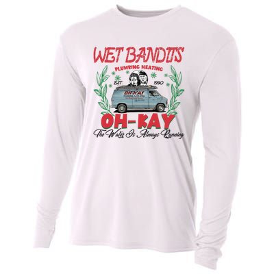 Wet Bandits Plumbing Heating Est 1990 Oh Kay Horror Character Cooling Performance Long Sleeve Crew