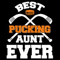 Womens Best Pucking Aunt Ever Hockey Sports Lover TShirt Toddler Hoodie