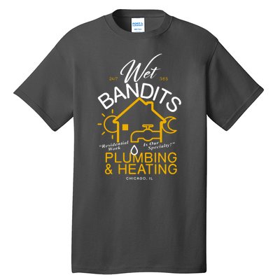 Wet Bandits Plumbing & Heating Chicago Tall T-Shirt