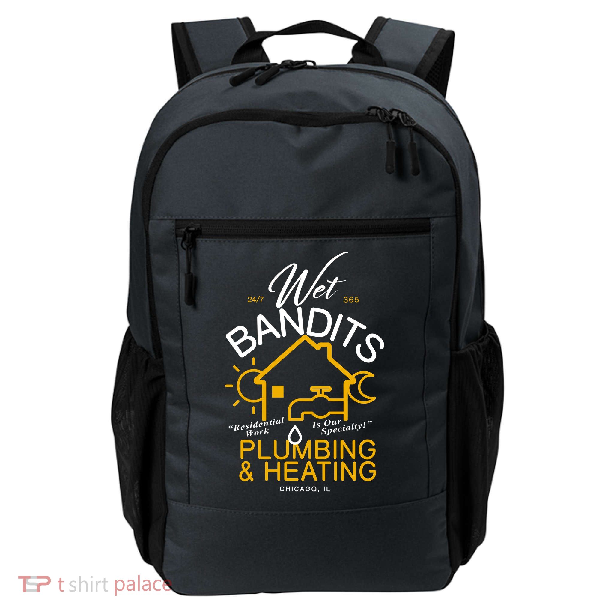 Wet Bandits Plumbing & Heating Chicago Daily Commute Backpack