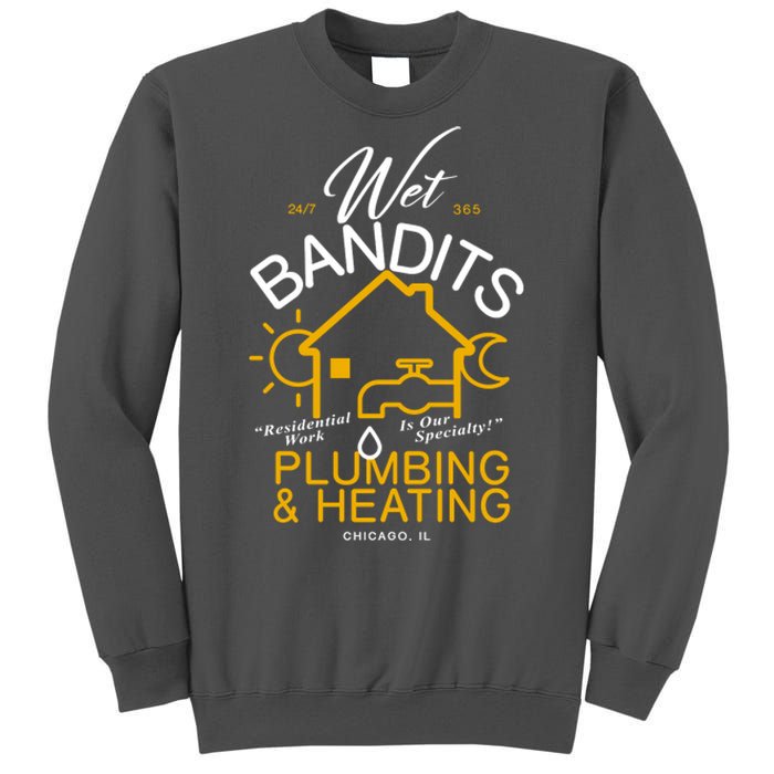 Wet Bandits Plumbing & Heating Chicago Tall Sweatshirt