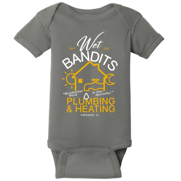 Wet Bandits Plumbing & Heating Chicago Baby Bodysuit