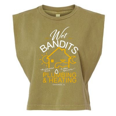 Wet Bandits Plumbing & Heating Chicago Garment-Dyed Women's Muscle Tee