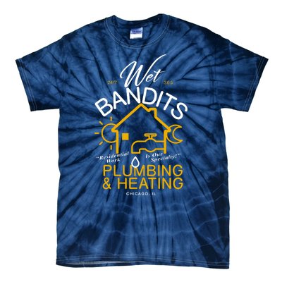 Wet Bandits Plumbing & Heating Chicago Tie-Dye T-Shirt