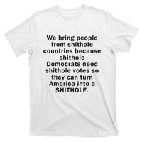 We Bring People From Shithole Countries Because Shithole Democrats T-Shirt