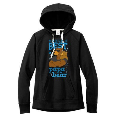 World's Best Papa Bear Women's Fleece Hoodie