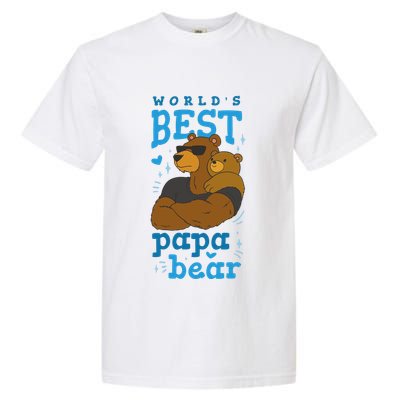 World's Best Papa Bear Garment-Dyed Heavyweight T-Shirt