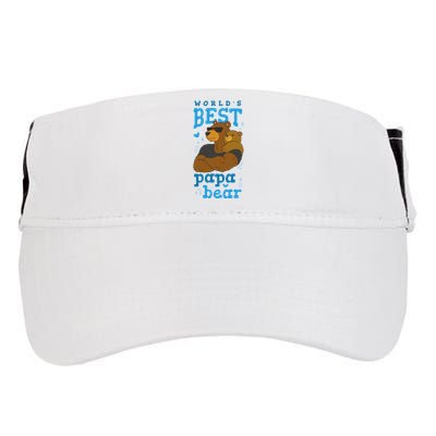 World's Best Papa Bear Adult Drive Performance Visor