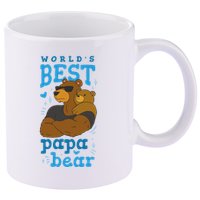 World's Best Papa Bear 11oz C Handle Ceramic Mug