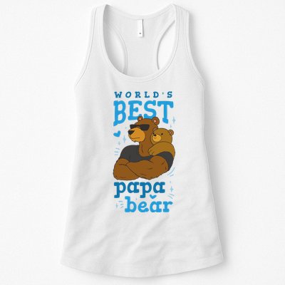 World's Best Papa Bear Womens Tank Top