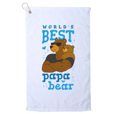 World's Best Papa Bear Golf Towel