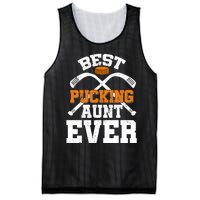 Womens Best Pucking Aunt Ever Hockey Sports Lover Mesh Reversible Basketball Jersey Tank