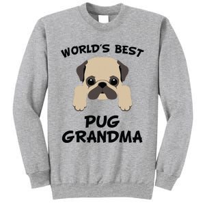 Worlds Best Pug Grandma Dog Granddog Sweatshirt