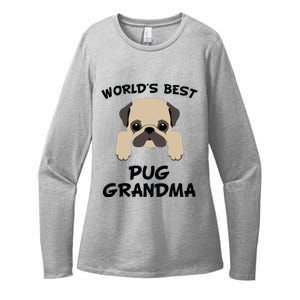 Worlds Best Pug Grandma Dog Granddog Womens CVC Long Sleeve Shirt