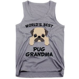 Worlds Best Pug Grandma Dog Granddog Tank Top