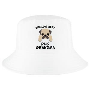 Worlds Best Pug Grandma Dog Granddog Cool Comfort Performance Bucket Hat