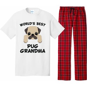 Worlds Best Pug Grandma Dog Granddog Pajama Set