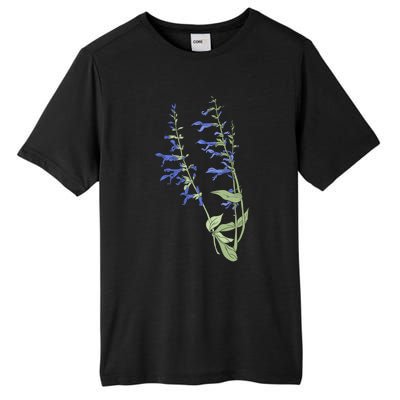 Wildflowers Blue Premium Tall Fusion ChromaSoft Performance T-Shirt