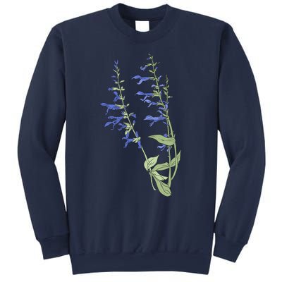 Wildflowers Blue Premium Sweatshirt