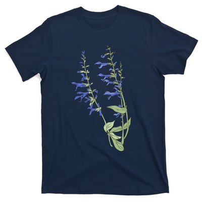 Wildflowers Blue Premium T-Shirt