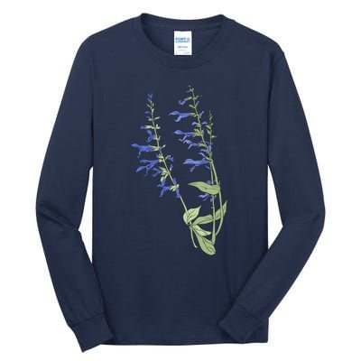 Wildflowers Blue Premium Tall Long Sleeve T-Shirt