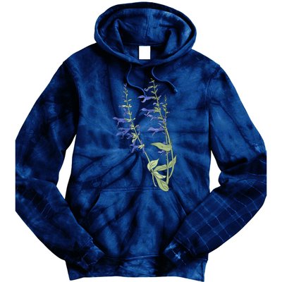 Wildflowers Blue Premium Tie Dye Hoodie