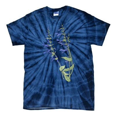 Wildflowers Blue Premium Tie-Dye T-Shirt