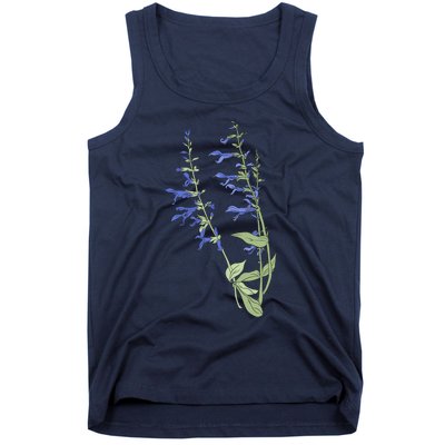 Wildflowers Blue Premium Tank Top