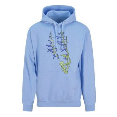 Wildflowers Blue Premium Unisex Surf Hoodie