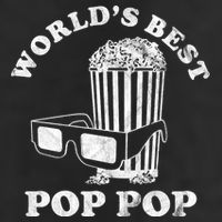 Worlds Best Pop Pop Movie Lover Fathers Day Hat