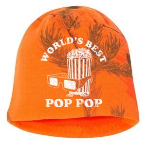 Worlds Best Pop Pop Movie Lover Fathers Day Kati - Camo Knit Beanie