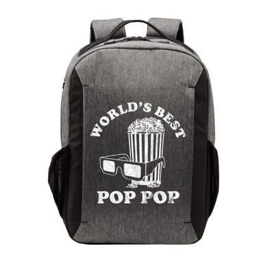 Worlds Best Pop Pop Movie Lover Fathers Day Vector Backpack