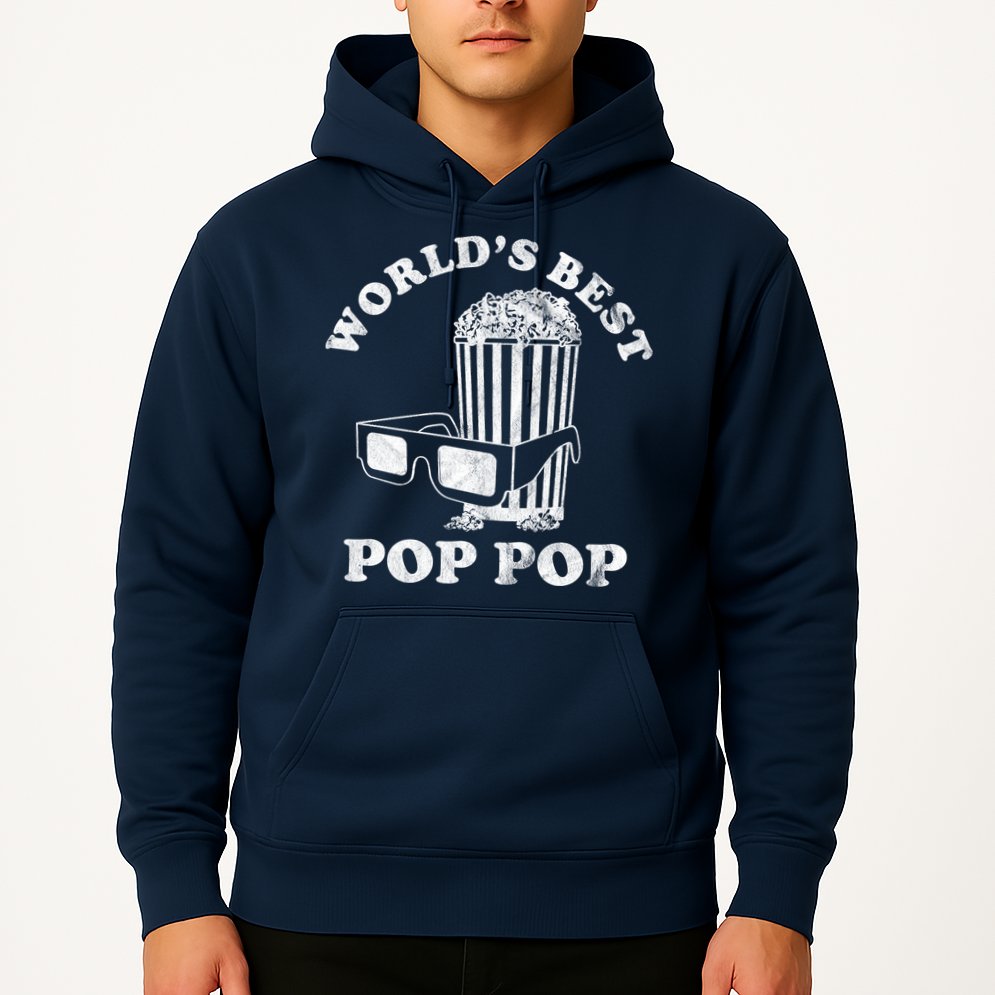 Worlds Best Pop Pop Movie Lover Fathers Day Hoodie