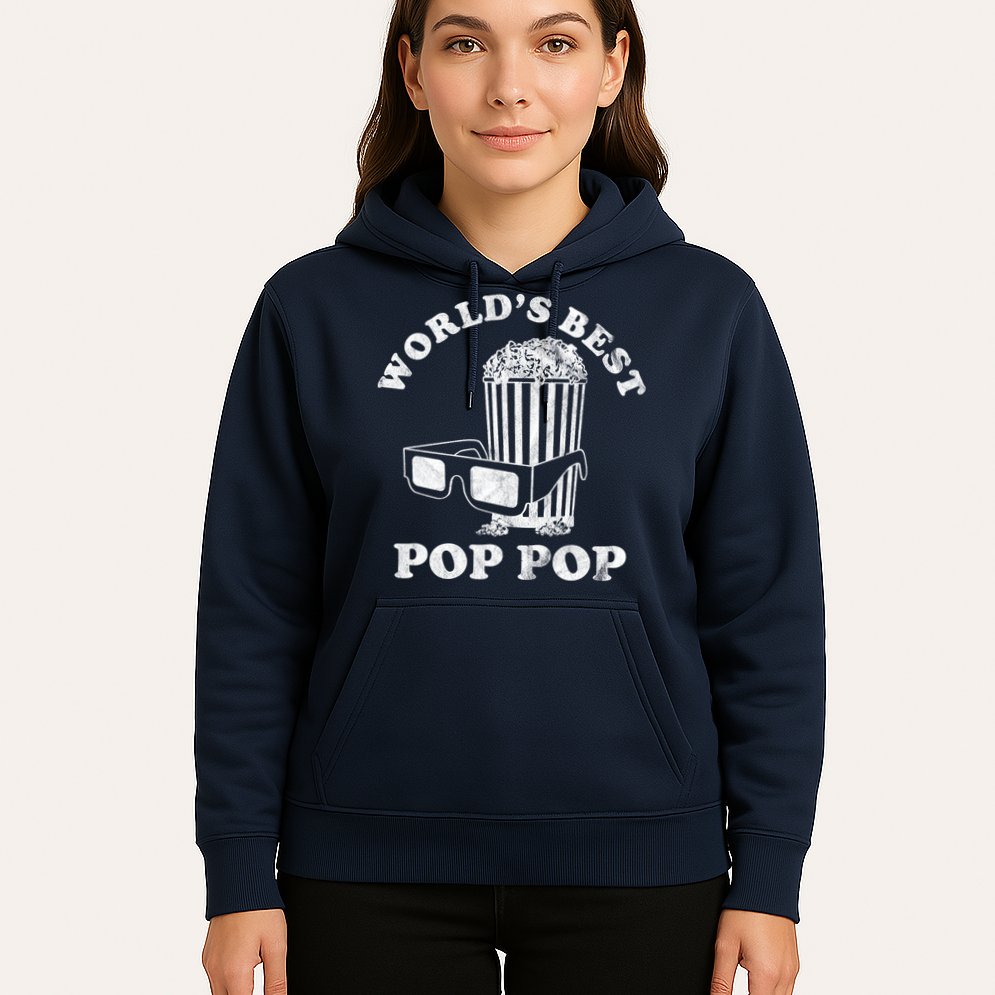 Worlds Best Pop Pop Movie Lover Fathers Day Hoodie