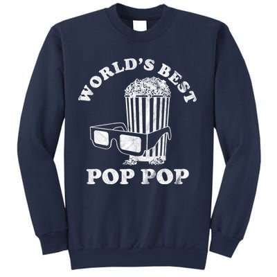 Worlds Best Pop Pop Movie Lover Fathers Day Sweatshirt