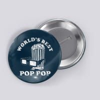 Worlds Best Pop Pop Movie Lover Fathers Day Button