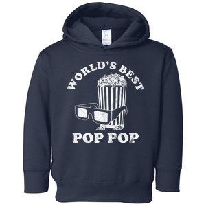 Worlds Best Pop Pop Movie Lover Fathers Day Toddler Hoodie