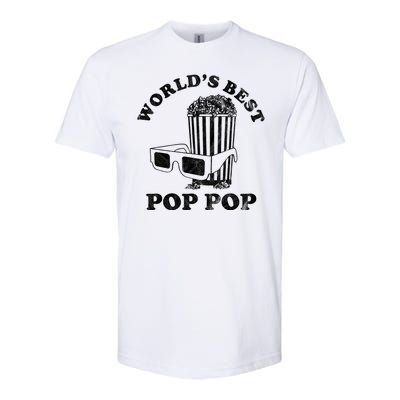 Worlds Best Pop Pop Movie Lover Fathers Day Softstyle CVC T-Shirt