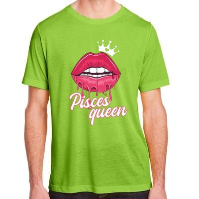 Wo Birthday Pisces Queen Pisces Zodiac Sign Gift Adult ChromaSoft Performance T-Shirt