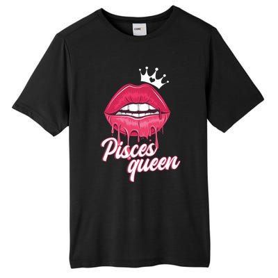 Wo Birthday Pisces Queen Pisces Zodiac Sign Gift Tall Fusion ChromaSoft Performance T-Shirt