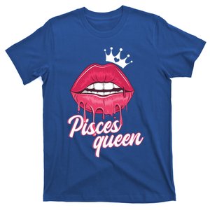 Wo Birthday Pisces Queen Pisces Zodiac Sign Gift T-Shirt