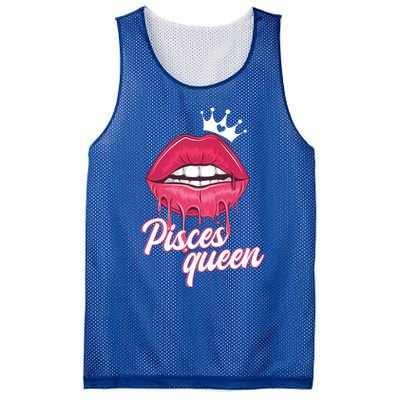 Wo Birthday Pisces Queen Pisces Zodiac Sign Gift Mesh Reversible Basketball Jersey Tank