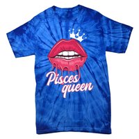 Wo Birthday Pisces Queen Pisces Zodiac Sign Gift Tie-Dye T-Shirt