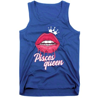 Wo Birthday Pisces Queen Pisces Zodiac Sign Gift Tank Top