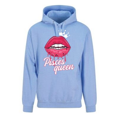 Wo Birthday Pisces Queen Pisces Zodiac Sign Gift Unisex Surf Hoodie