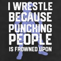 Wrestle Because Punching People Is Frowned Upon Wrestling 11oz C Handle Ceramic Mug