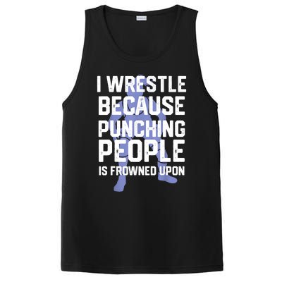 Wrestle Because Punching People Is Frowned Upon Wrestling PosiCharge Competitor Tank