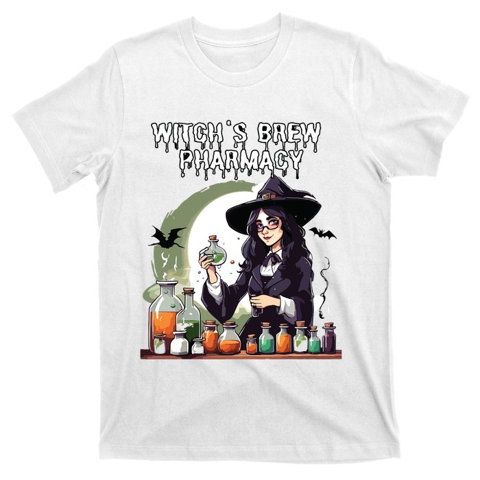 Witchs Brew Pharmacy Wizard Pharmacist Halloween Costume T-Shirt